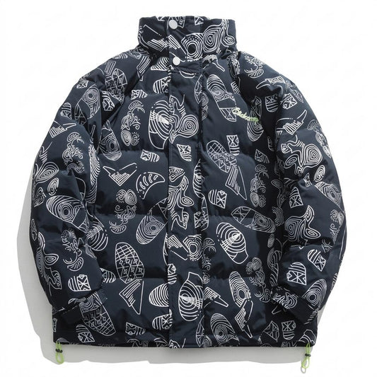 Mens Outlet House - Zelar | Patterned Quilted Jacket Unisex