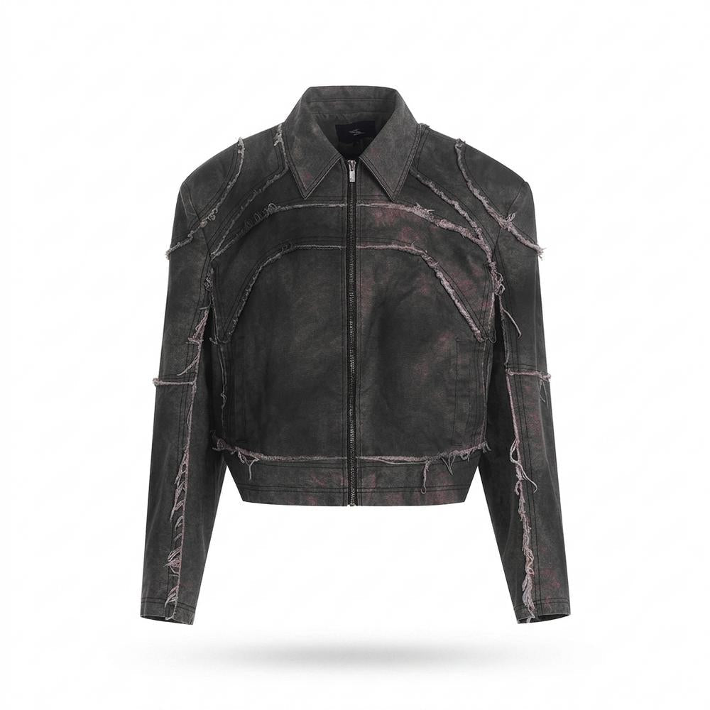 Mens Outlet House - Lovar | Deconstructed Cropped Jacket Unisex