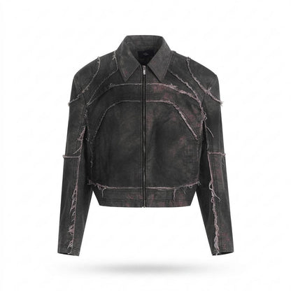Mens Outlet House - Lovar | Deconstructed Cropped Jacket Unisex