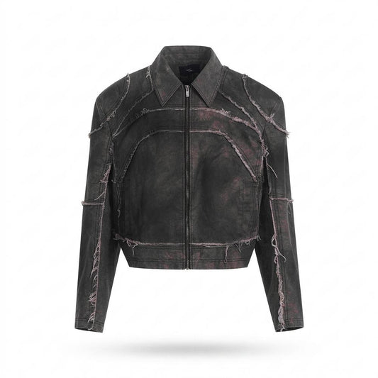 Mens Outlet House - Lovar | Deconstructed Cropped Jacket Unisex