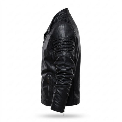 Mens Outlet House - Rator | Quilted Faux Leather Leather Jacket Men