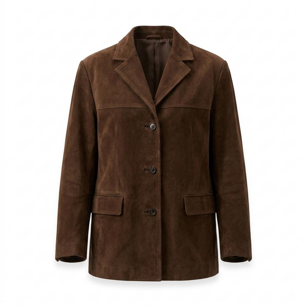 Mens Outlet House - Tikar | Suede-Effect Single-Breasted Jacket Women