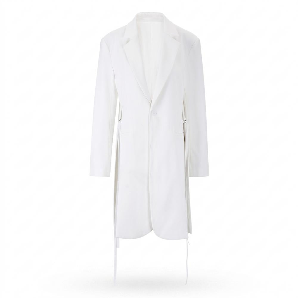 Mens Outlet House - Zamor | Single-Breasted Side-Slit Coat Unisex