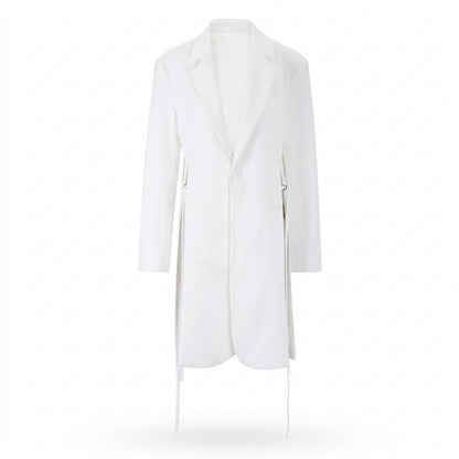 Mens Outlet House - Zamor | Single-Breasted Side-Slit Coat Unisex
