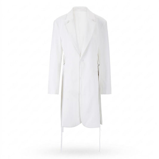 Mens Outlet House - Zamor | Single-Breasted Side-Slit Coat Unisex