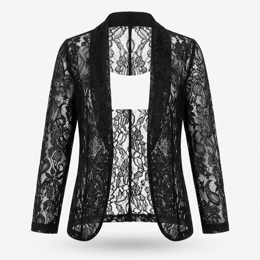 Mens Outlet House - Velan | Lace Open-Front Jacket Women