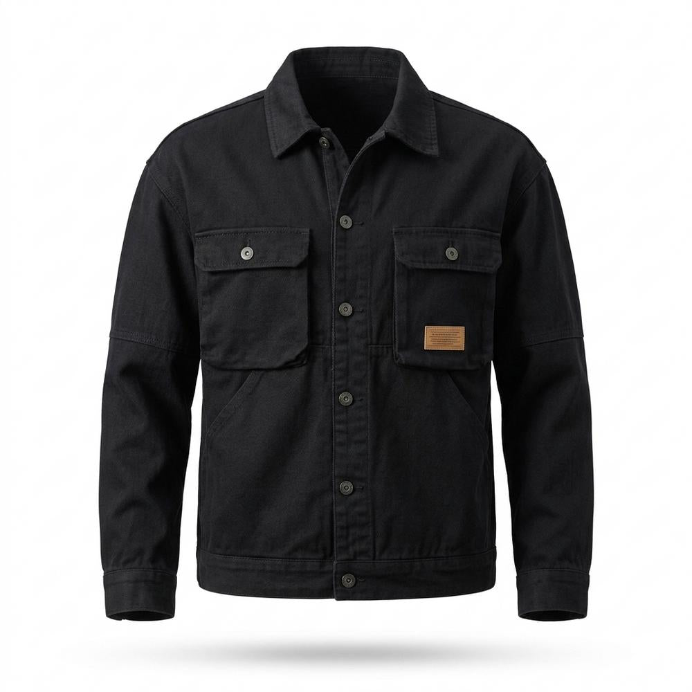 Mens Outlet House - Romor | Button-Front Utility Jacket Men