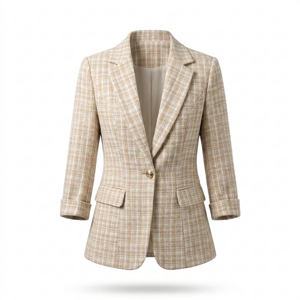 Mens Outlet House - Dadar | Plaid Single-Breasted Blazer Women