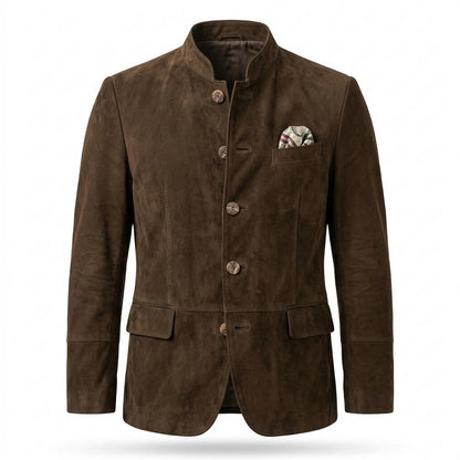 Mens Outlet House - Lyvin | Suede-Effect Stand-Collar Jacket Men