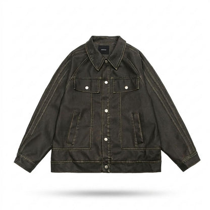 Mens Outlet House - Vosal | Washed Button-Front Jacket Unisex
