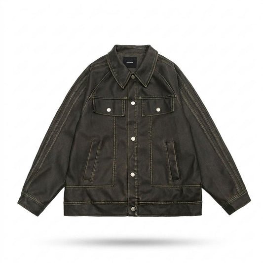 Mens Outlet House - Vosal | Washed Button-Front Jacket Unisex