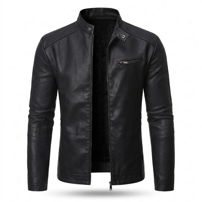 Mens Outlet House - Lymel | Fleece-Lined Tailored Leather Jacket Men
