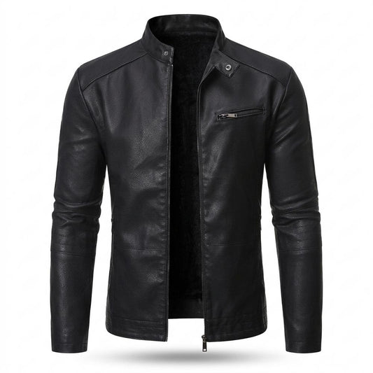 Mens Outlet House - Lymel | Fleece-Lined Tailored Leather Jacket Men