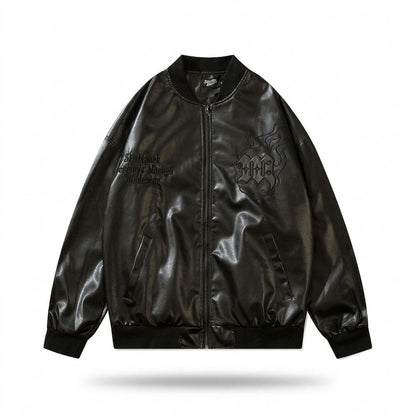 Mens Outlet House - Sasol | Faux-Leather Embroidered Jacket Unisex