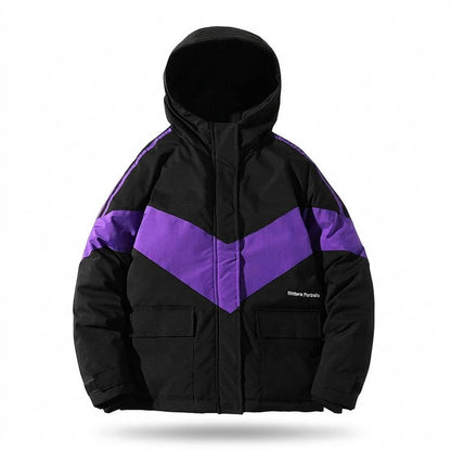 Mens Outlet House - Zevel | Color-Block Hooded Jacket Unisex