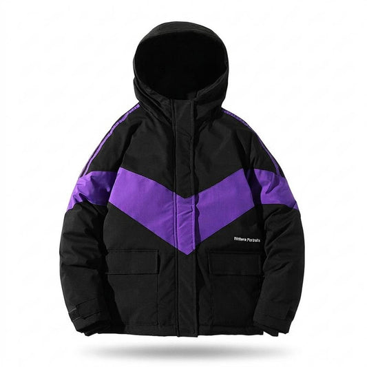 Mens Outlet House - Zevel | Color-Block Hooded Jacket Unisex