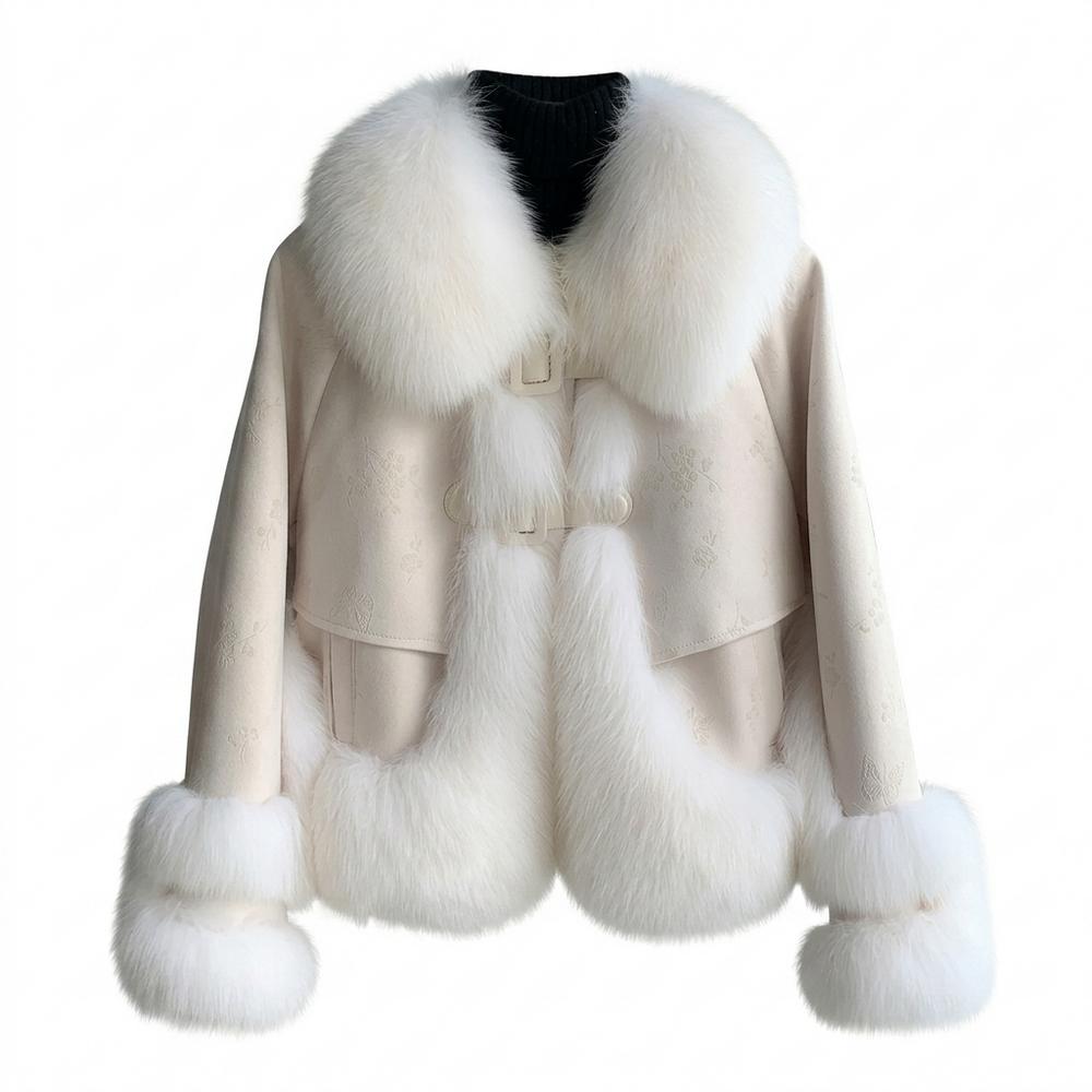 Mens Outlet House - Mator | Fur-Trimmed Patterned Jacket Women