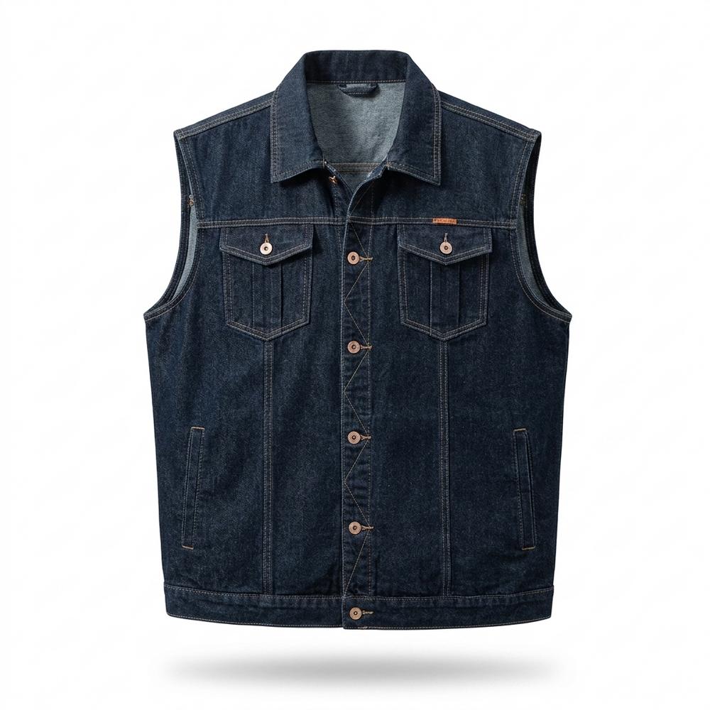 Mens Outlet House - Comir | Denim Button-Front Vest Men