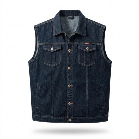 Mens Outlet House - Comir | Denim Button-Front Vest Men