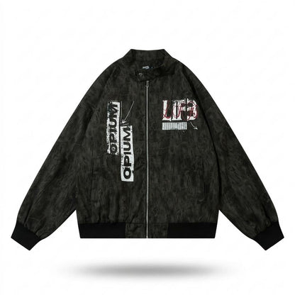 Mens Outlet House - Laram | Printed Zip-Up Jacket Unisex