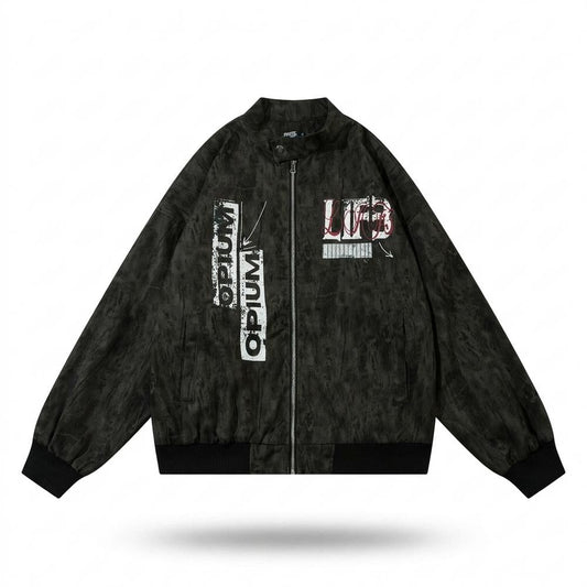 Mens Outlet House - Laram | Printed Zip-Up Jacket Unisex