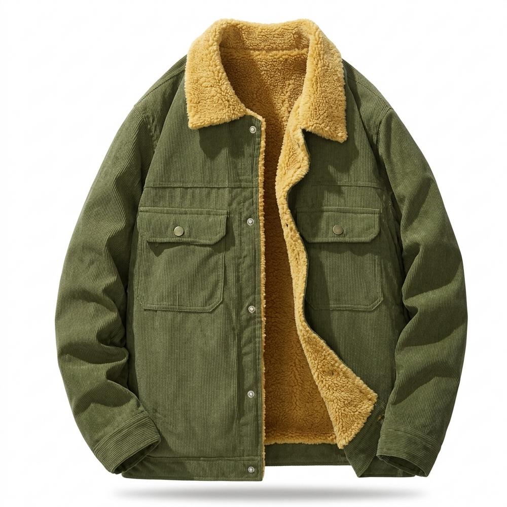 Mens Outlet House - Lesil | Corduroy Sherpa-Lined Jacket Men