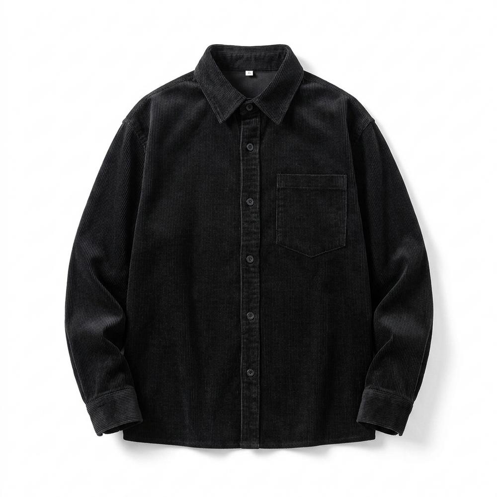 Mens Outlet House - Lamim | Corduroy Loose-Fit Shirt Men