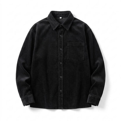 Mens Outlet House - Lamim | Corduroy Loose-Fit Shirt Men