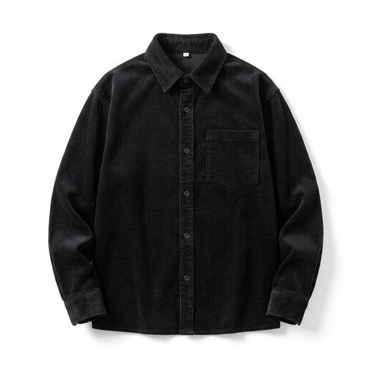 Mens Outlet House - Lamim | Corduroy Loose-Fit Shirt Men