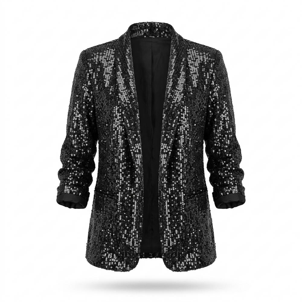 Mens Outlet House - Lyvan | Sequin-Embellished Open-Front Blazer Women
