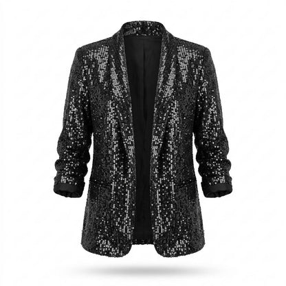 Mens Outlet House - Lyvan | Sequin-Embellished Open-Front Blazer Women