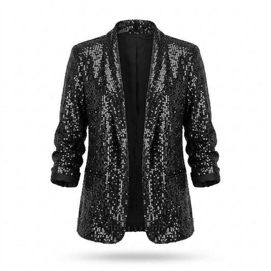 Mens Outlet House - Lyvan | Sequin-Embellished Open-Front Blazer Women