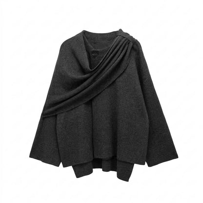 Mens Outlet House - Saken | Draped Asymmetrical Coat Women