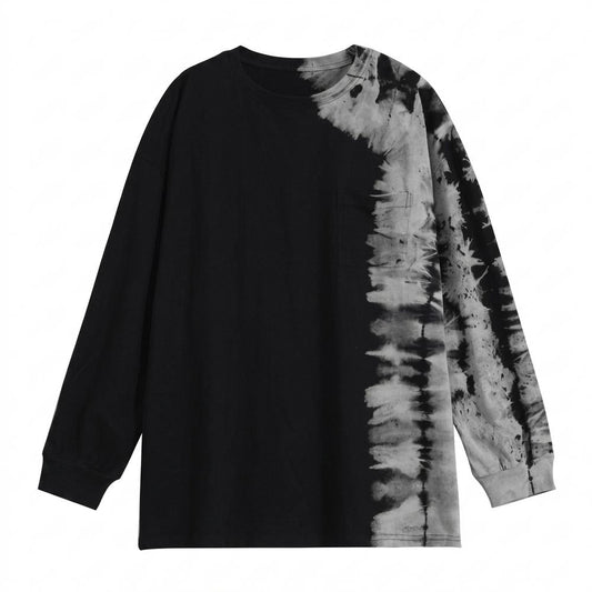 Mens Outlet House - Arzan | Split-Design Tie-Dye T-Shirt Unisex