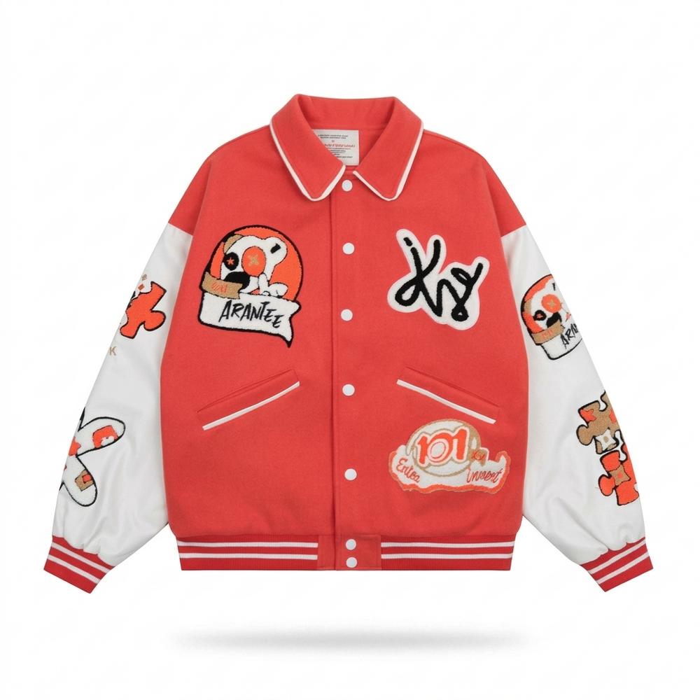 Mens Outlet House - Mamar | Embroidered Two-Tone Jacket Unisex