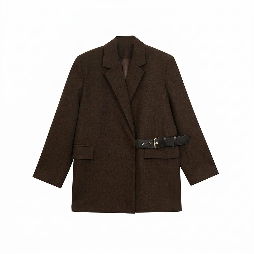 Mens Outlet House - Rigek | Belted Relaxed-Fit Blazer Women