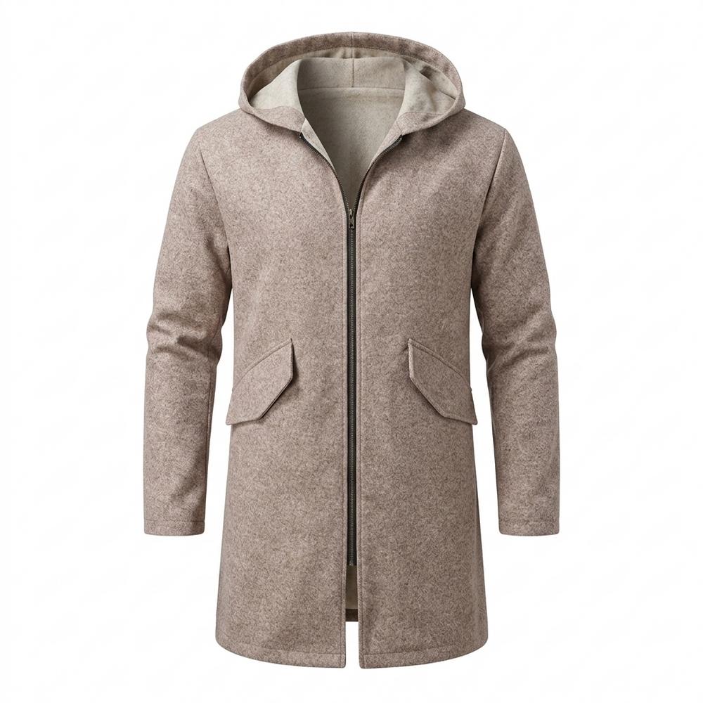 Mens Outlet House - Nimin | Hooded Heathered Coat Men