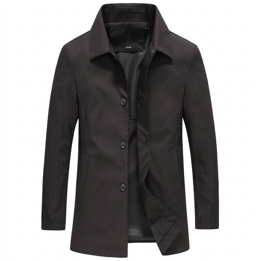 Mens Outlet House - Yazad | Single-Breasted Lined Coat Men