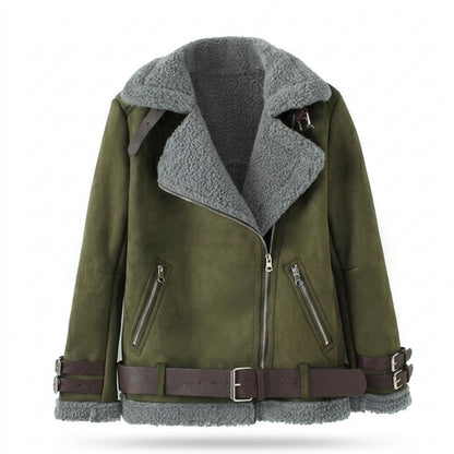 Mens Outlet House - Rihal | Shearling-Lined Asymmetrical Jacket Women