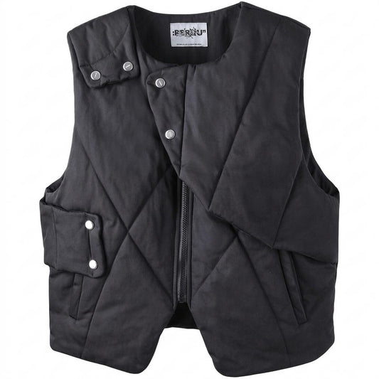 Mens Outlet House - Rifit | Quilted Asymmetrical Vest Unisex