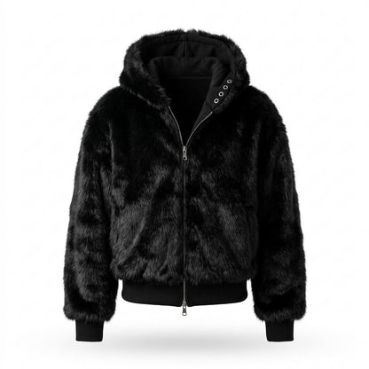 Mens Outlet House - Rabid | Faux Fur Hooded Jacket Unisex