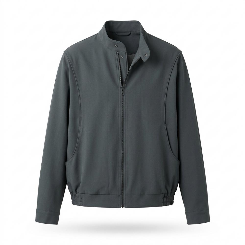 Mens Outlet House - Letor | Zip-Front Stand-Collar Jacket Men