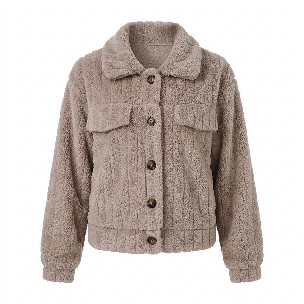 Mens Outlet House - Noron | Fleece Button-Front Jacket Women