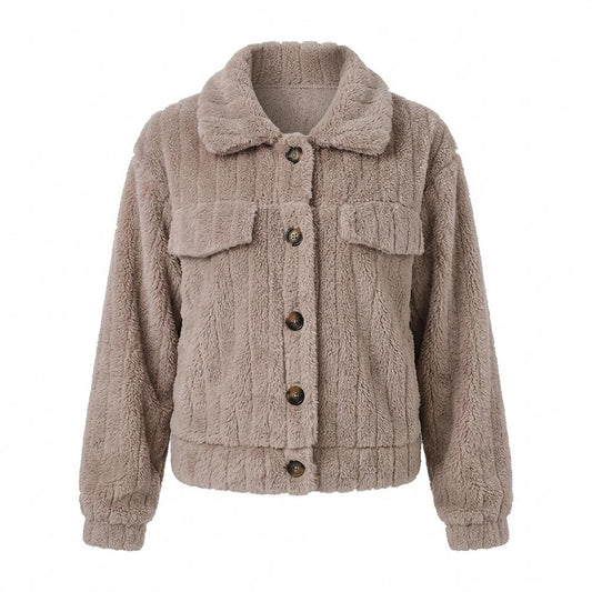 Mens Outlet House - Noron | Fleece Button-Front Jacket Women