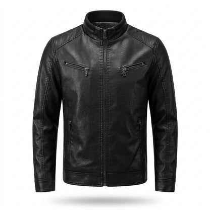 Mens Outlet House - Neral | Zip-Up Quilted Leather Jacket Men
