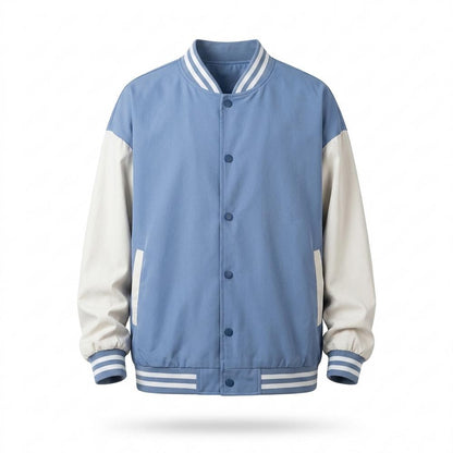Mens Outlet House - Rihuv | Two-Tone Snap-Button Jacket Unisex