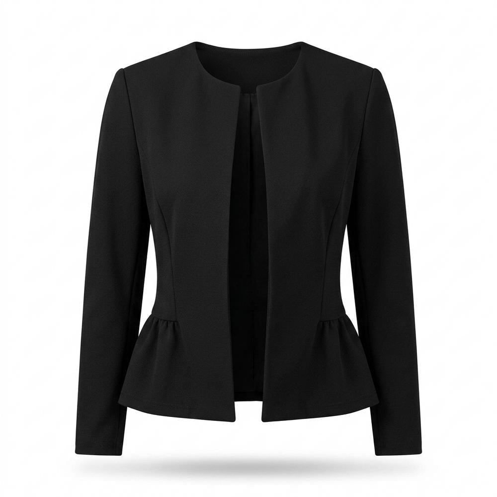 Mens Outlet House - Saven | Collarless Peplum Blazer Women
