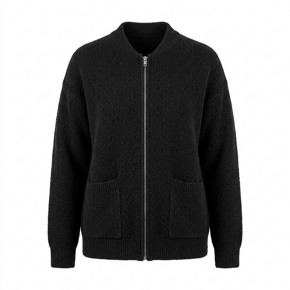 Mens Outlet House - Vetal | Zip-Up Textured Knit Cardigan Women