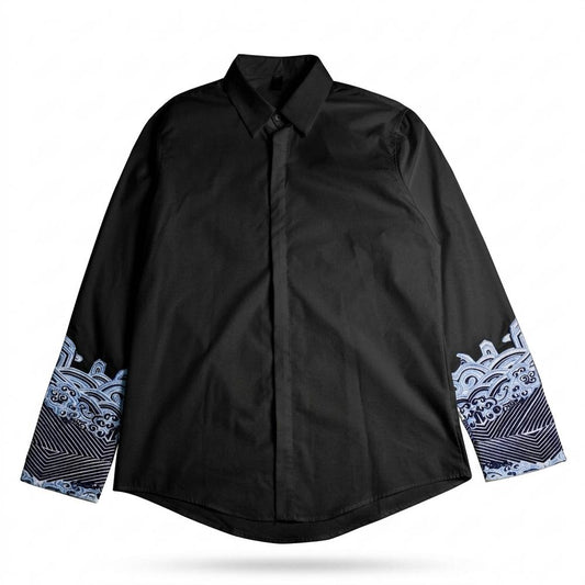 Mens Outlet House - Arlev | Embroidered Long-Sleeved Shirt Men