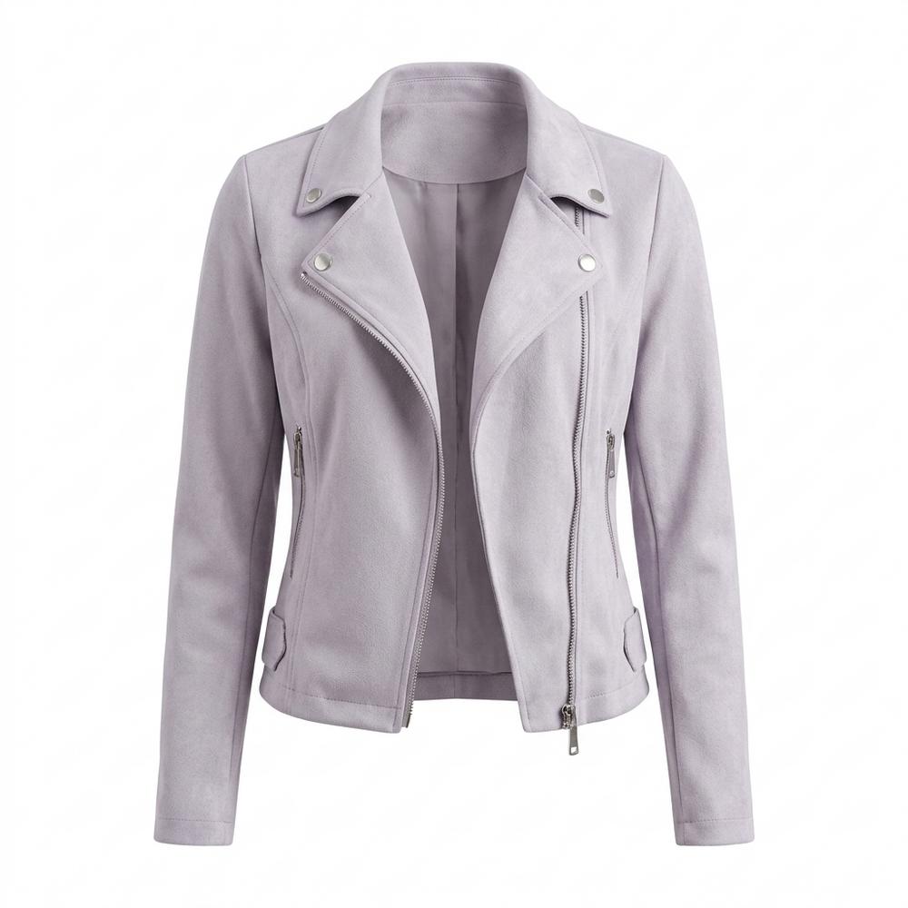 Mens Outlet House - Rimel | Asymmetrical Faux Suede Jacket Women
